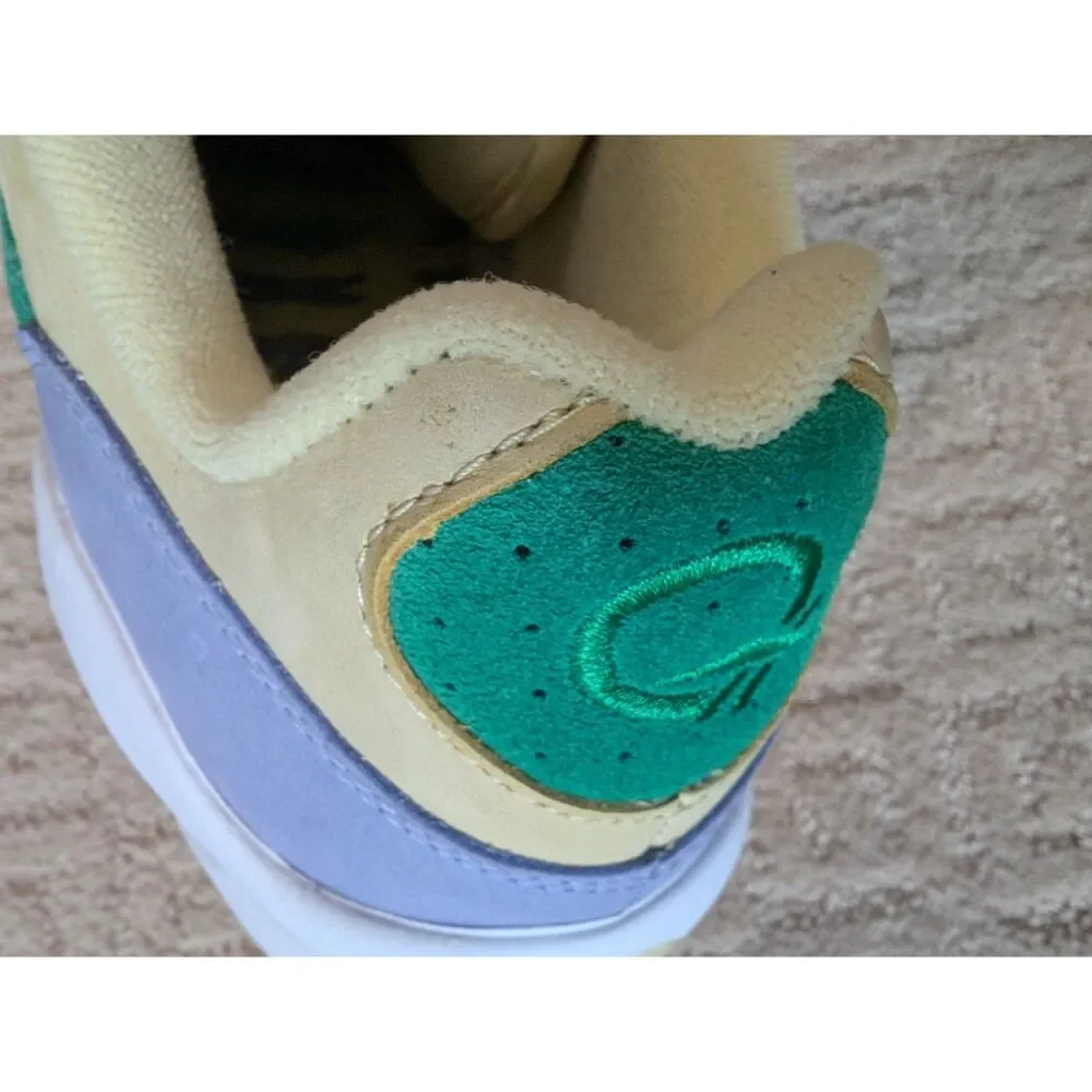 Reebok BBC Question Low Shoes Mens 9.5 Allen Iverson Ice Cream Yellow Green